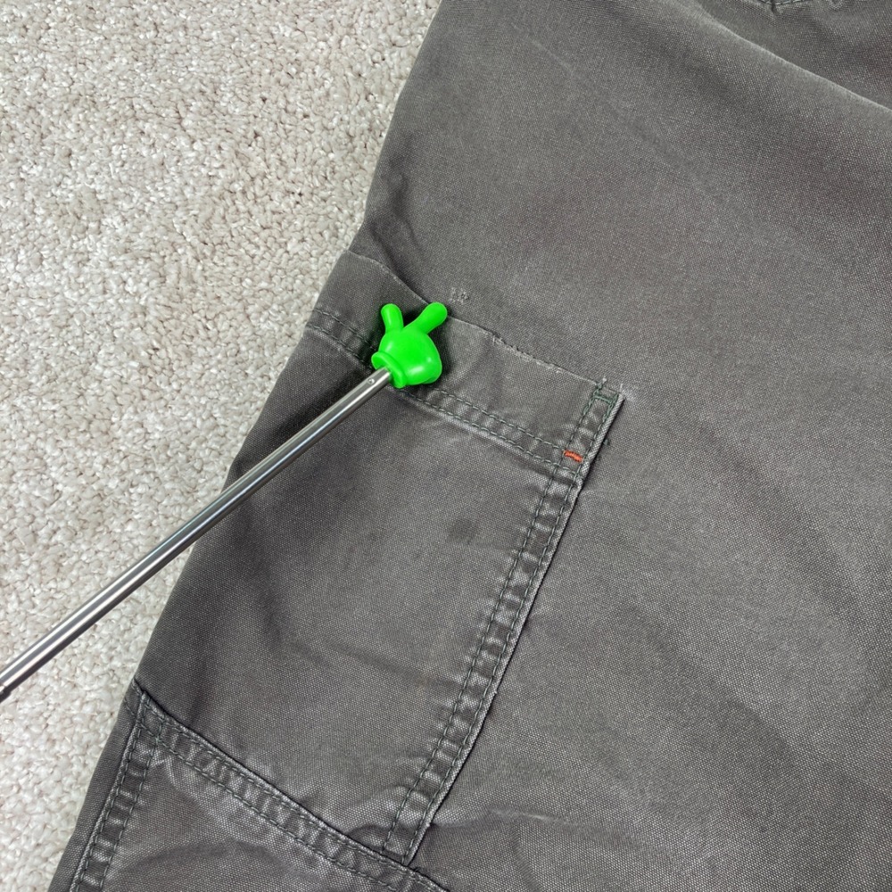 L.L. Bean Riverton Mens 34x34 (34x32) Cargo Pants Gray Nylon Cotton Utility Work - Picture 9 of 10